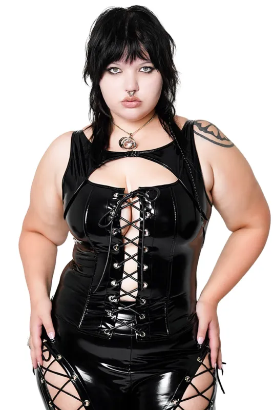 Enigma PVC Corset sold by Forest Ink