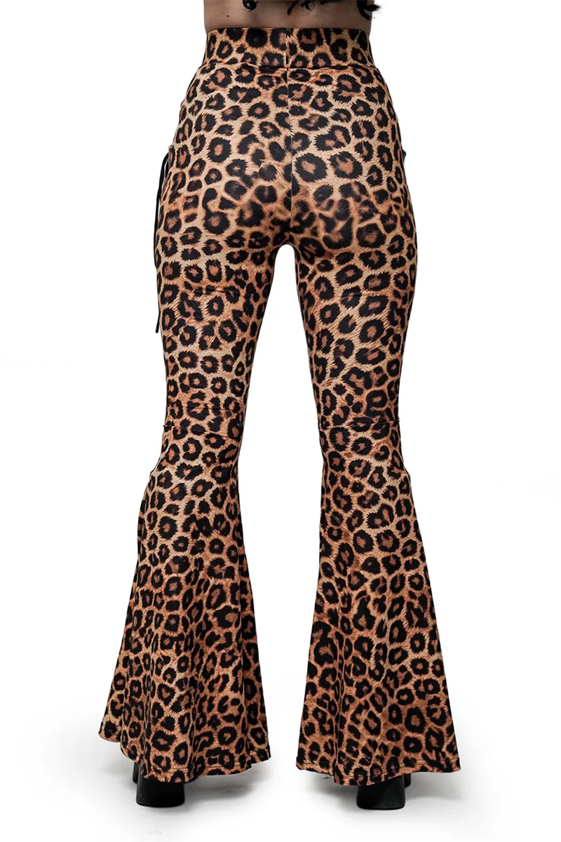 Leopard Alice Flare Pants sold by Forest Ink product image thumbnail 3