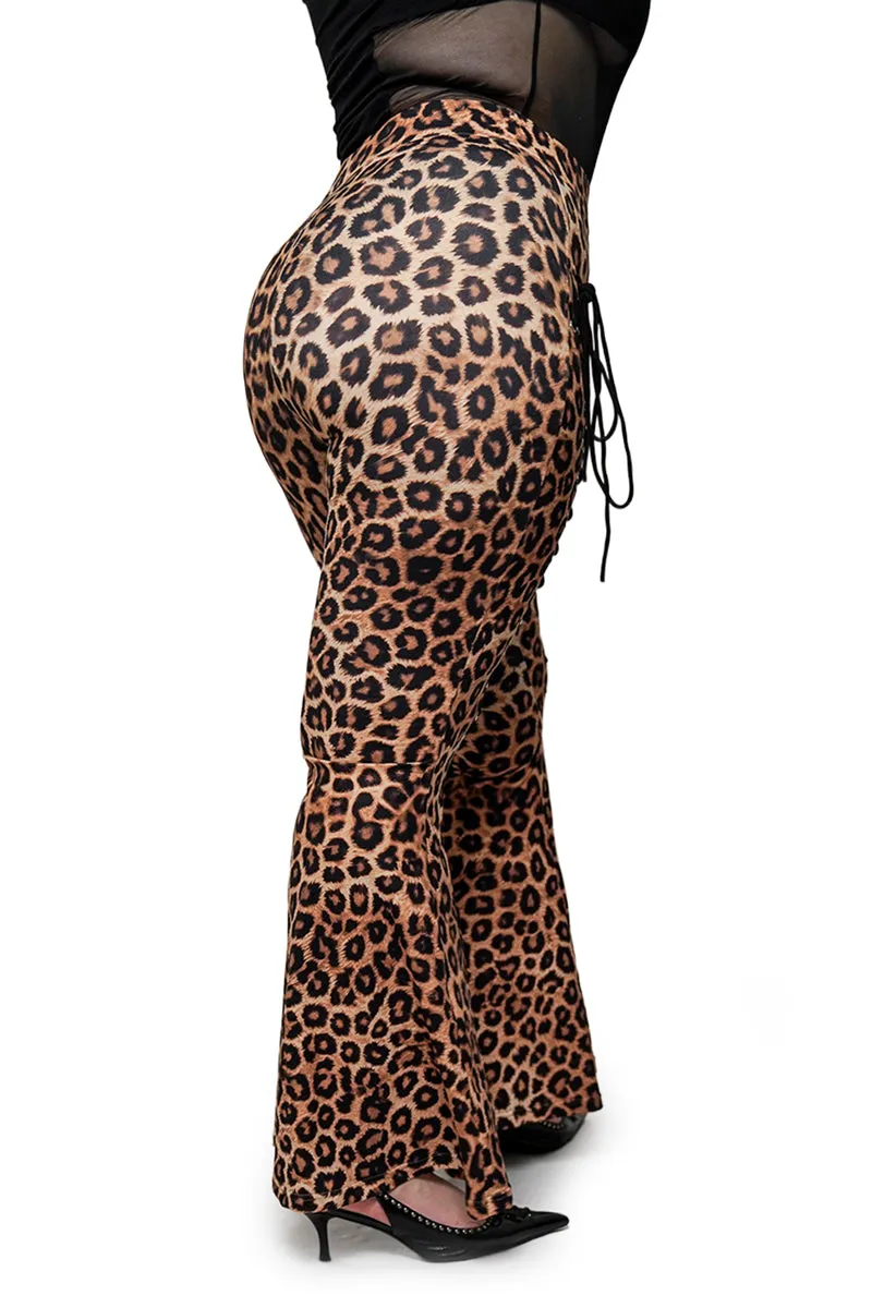 Leopard Alice Flare Pants sold by Forest Ink product image thumbnail 5