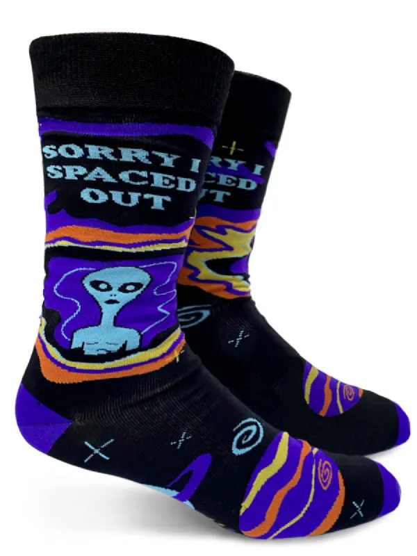 Sorry I spaced Out Mens Crew Socks sold by Forest Ink