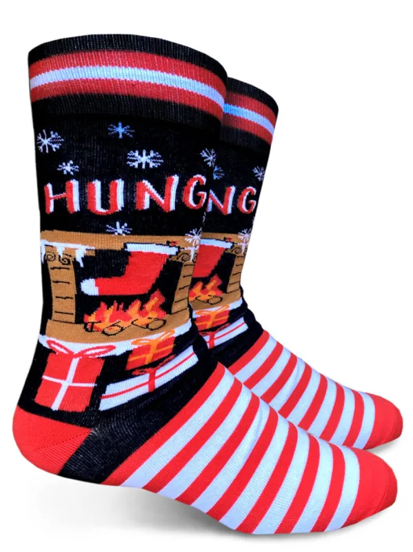Hung Mens Crew Socks sold by Forest Ink