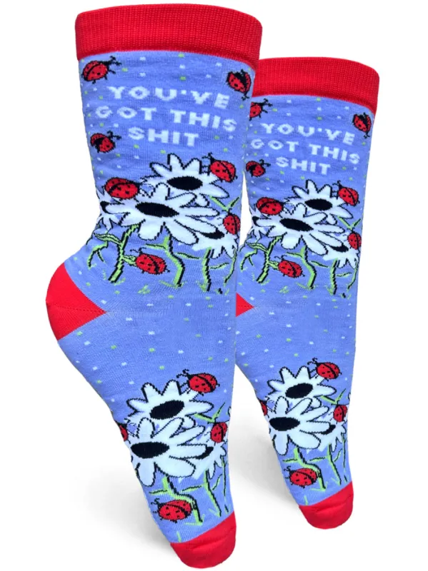 You've Got This Shit Womens Crew Socks sold by Forest Ink