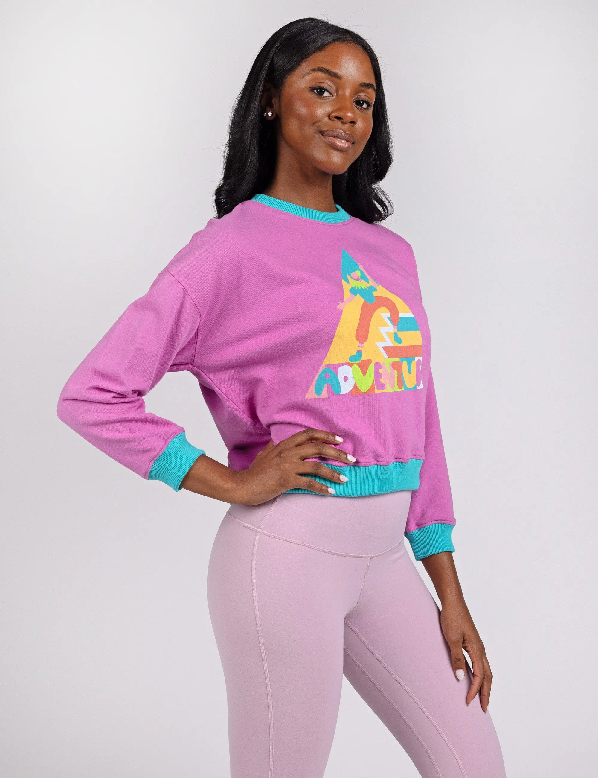 Adventure Crop Crew Sweatshirt sold by Mokuyobi product image thumbnail 3