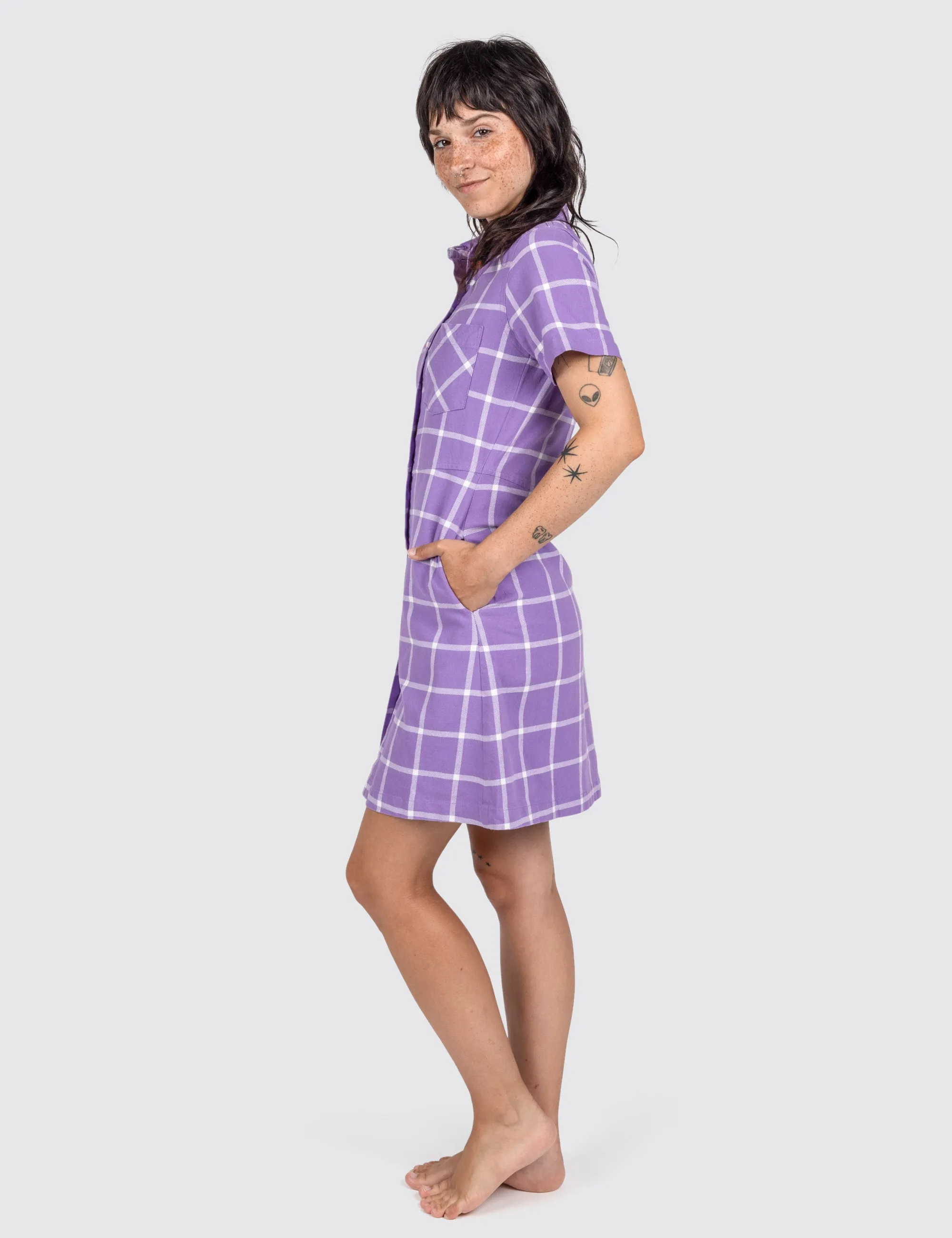Majesty Grid Diner Dress sold by Mokuyobi product image thumbnail 2