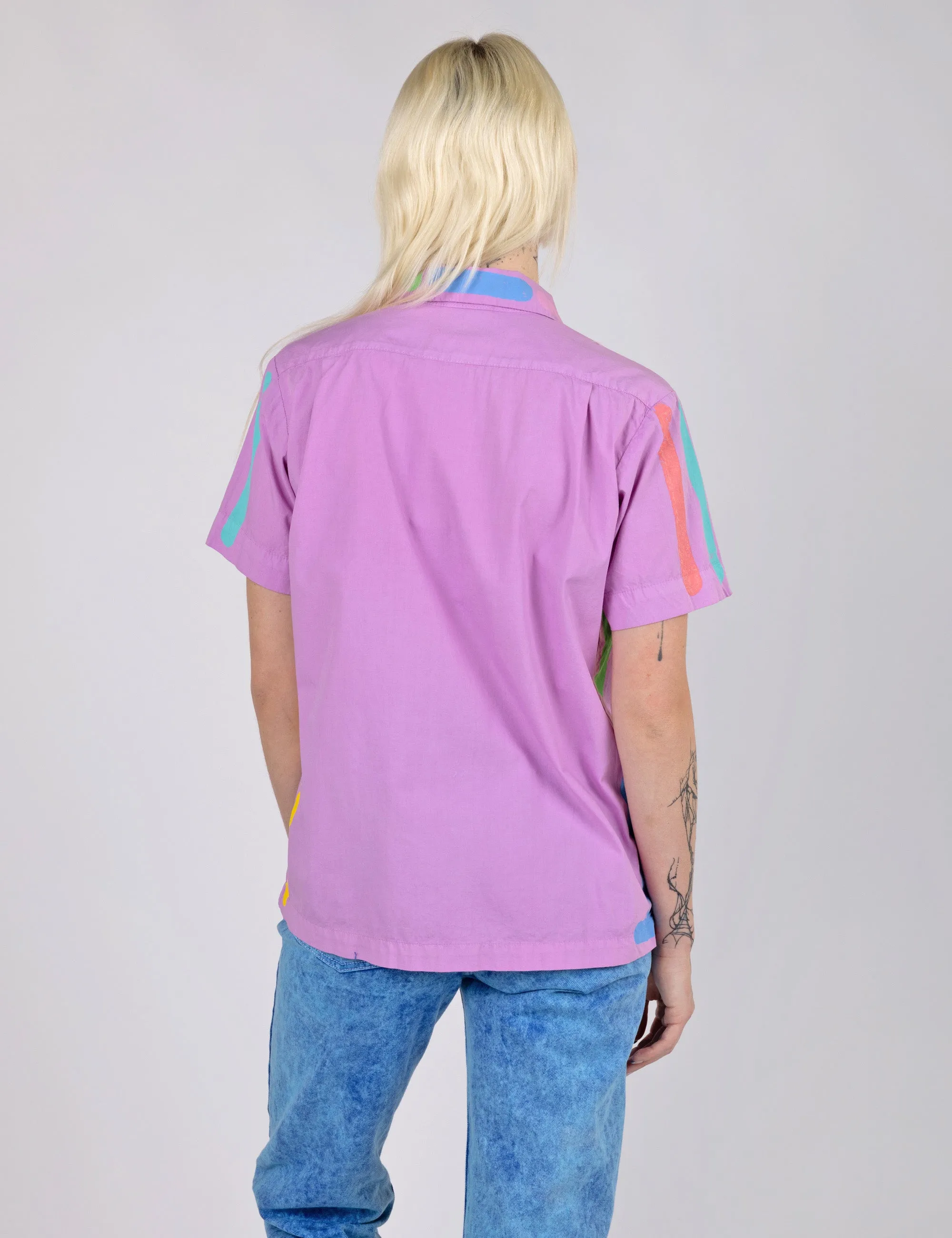 Neon Lines Tropical Button Up sold by Mokuyobi product image thumbnail 3