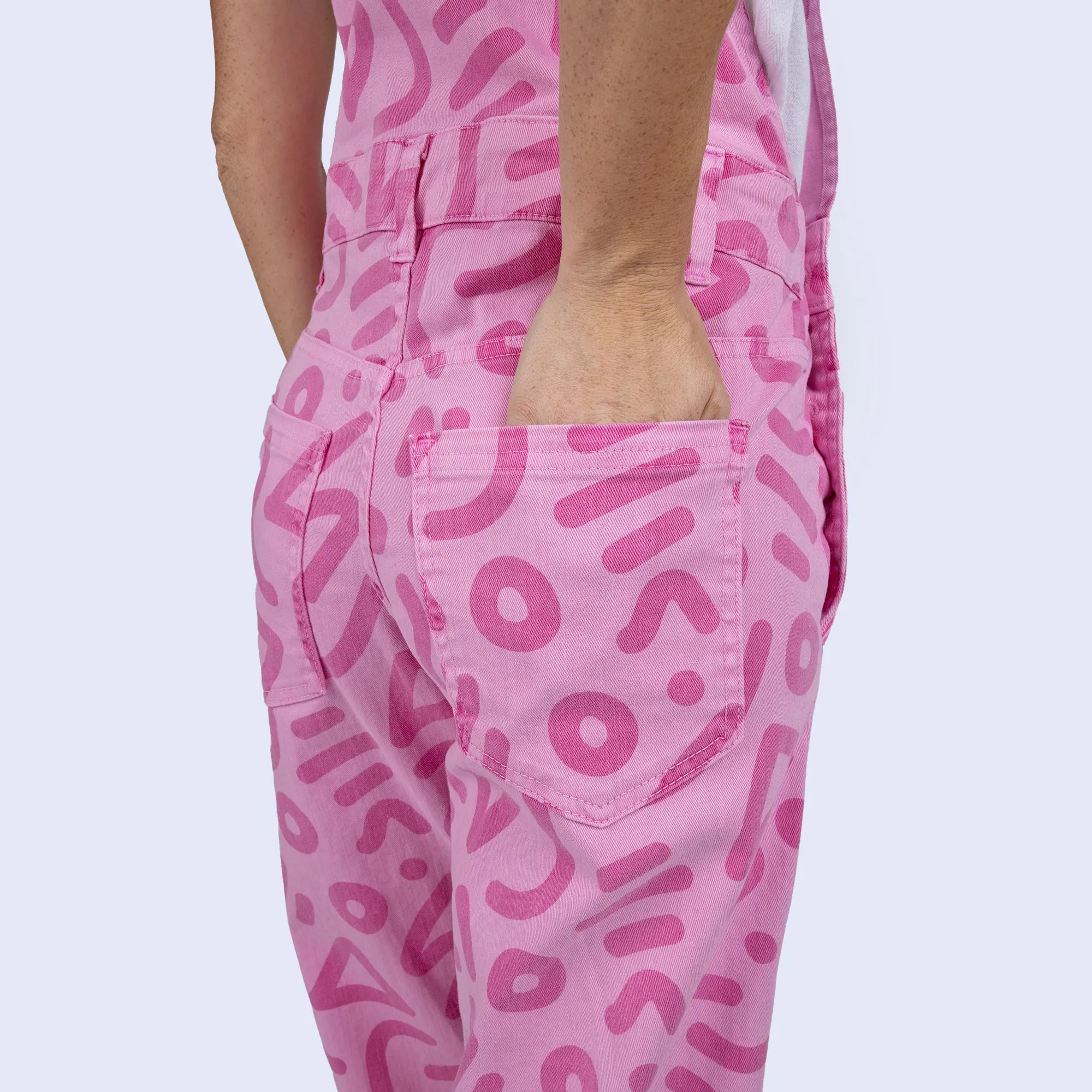Raspberry Zap Overalls sold by Mokuyobi product image thumbnail 4