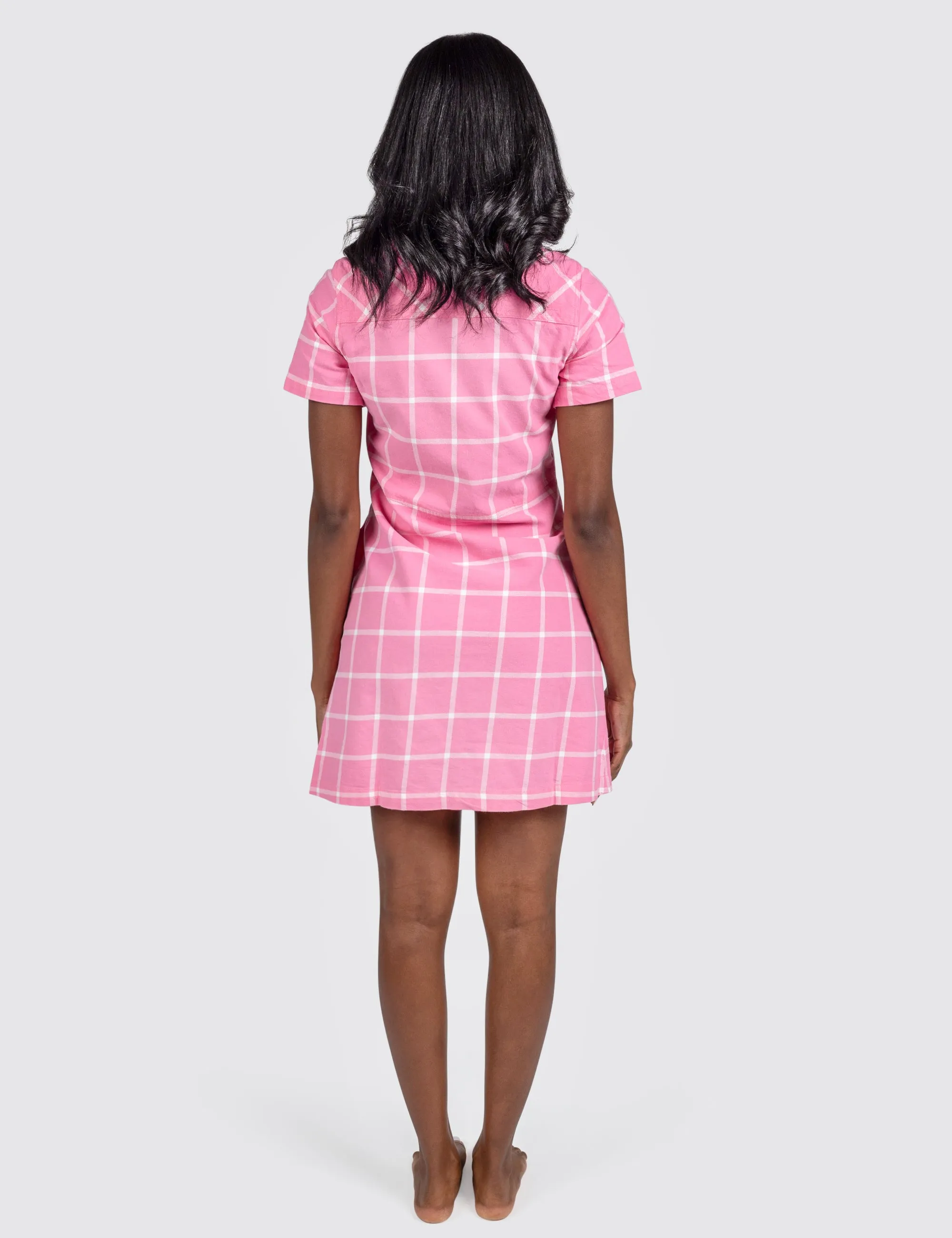 Pinky Grid Diner Dress sold by Mokuyobi product image thumbnail 3