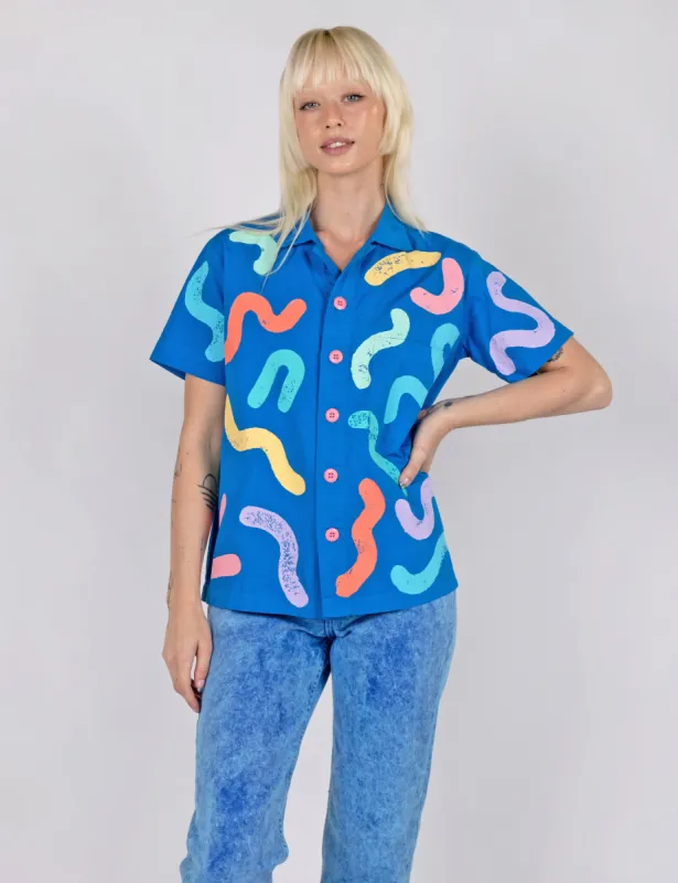 Wobble Tropical Button Up sold by Mokuyobi