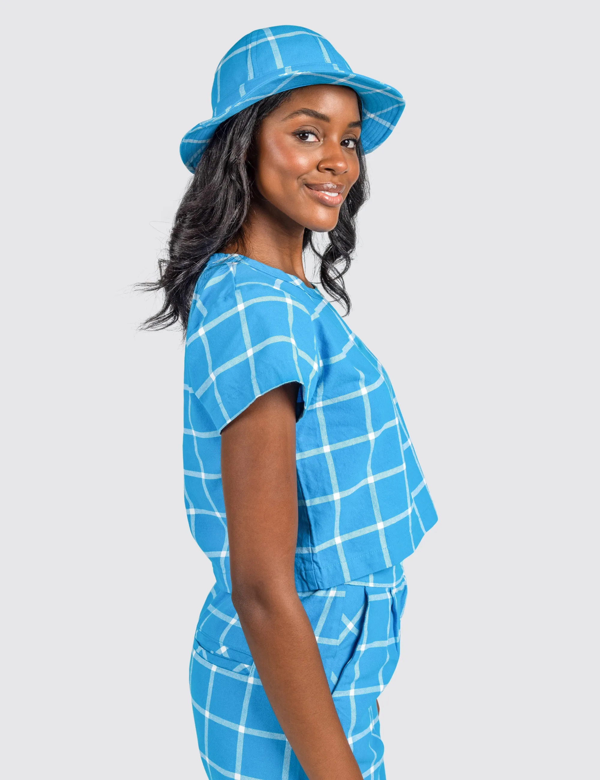 Calypso Grid Crop Top sold by Mokuyobi product image thumbnail 3