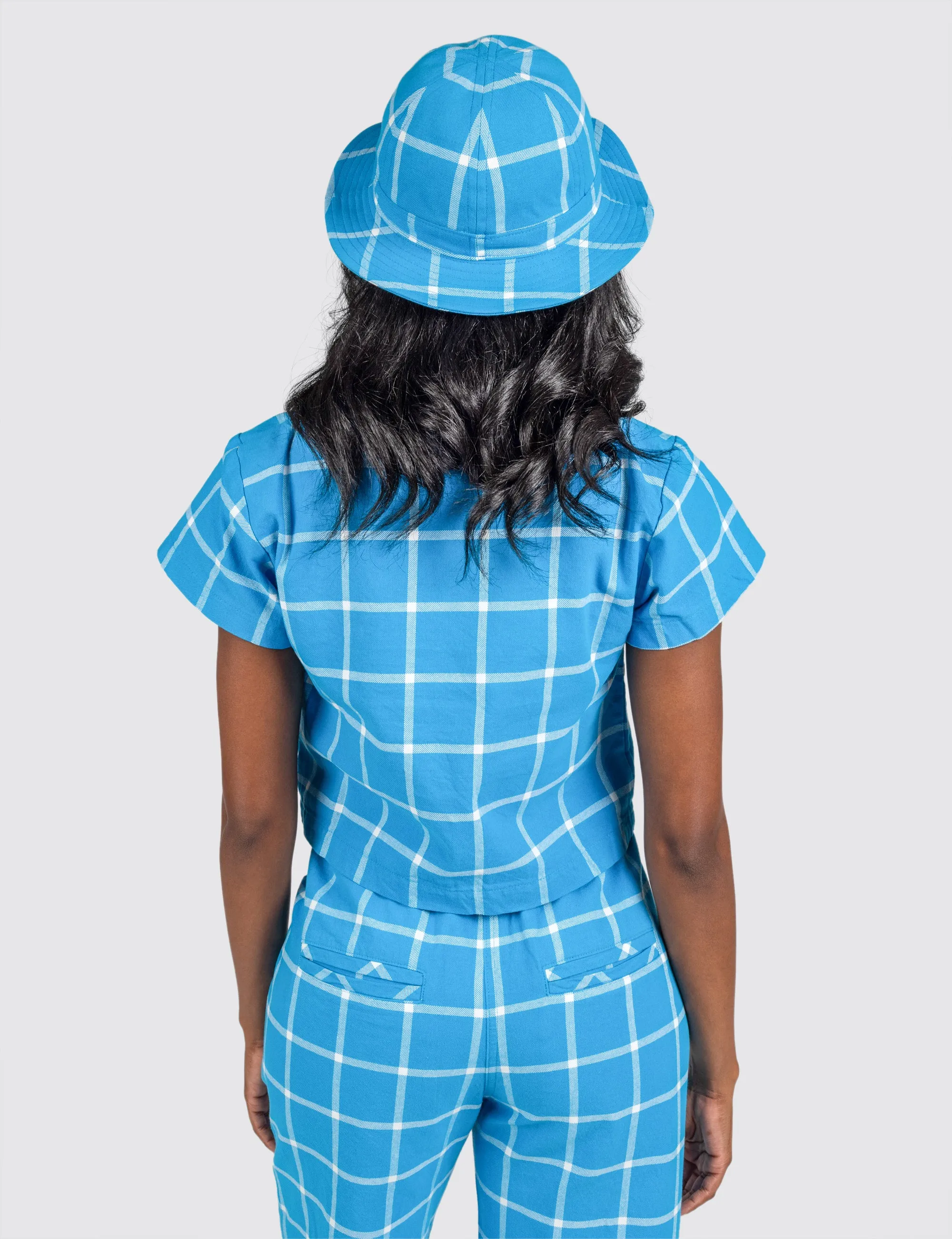 Calypso Grid Crop Top sold by Mokuyobi product image thumbnail 4