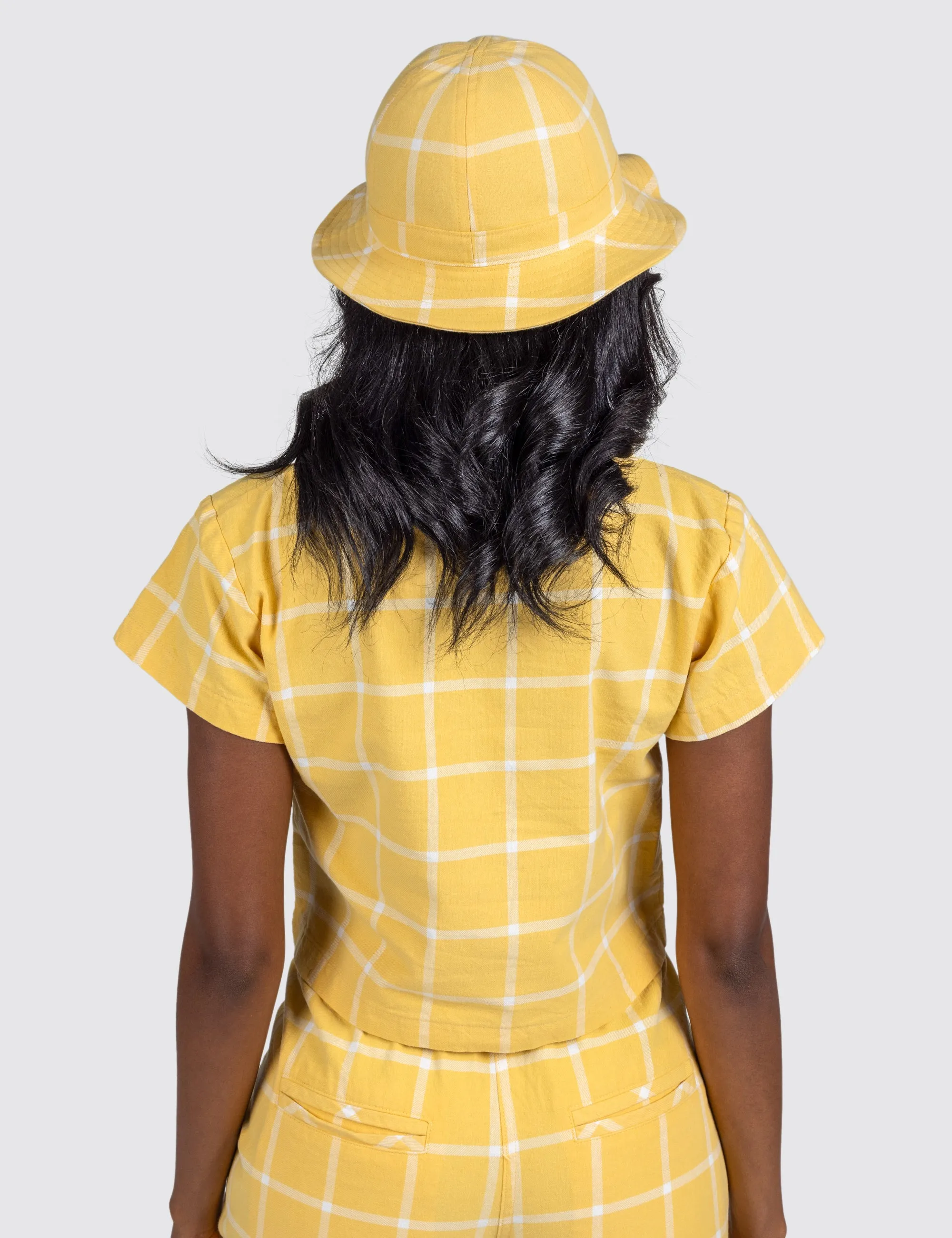 Banana Grid Crop Top sold by Mokuyobi product image thumbnail 3