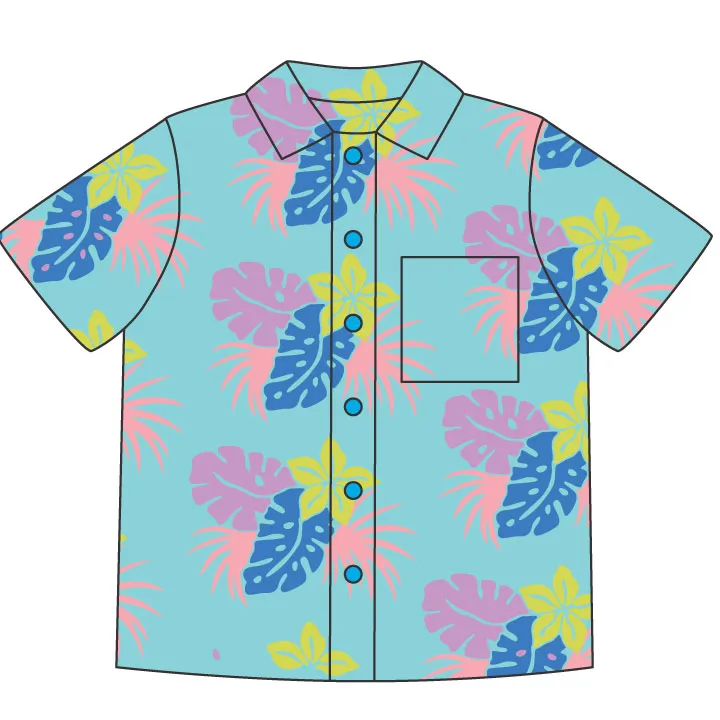 Seaside Swim Tropical Button Up sold by Mokuyobi