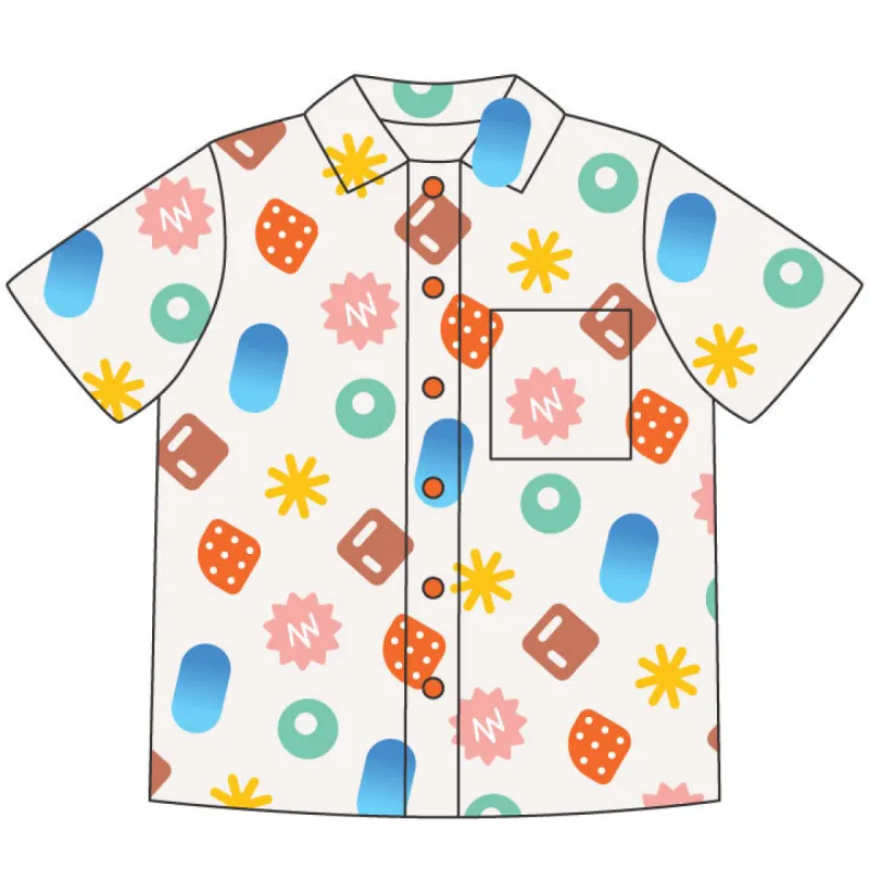 Assorted Treats Tropical Button Up sold by Mokuyobi