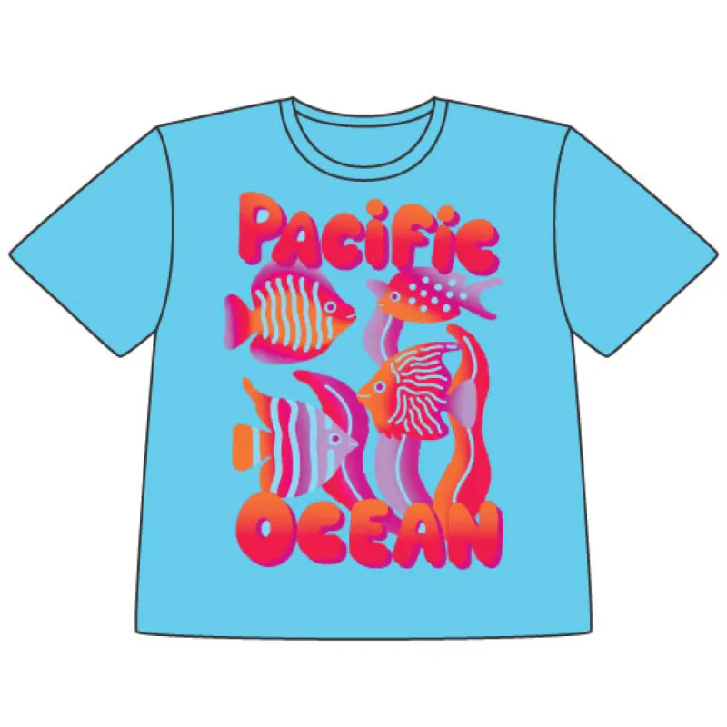 Pacific Fish Beach Tee sold by Mokuyobi