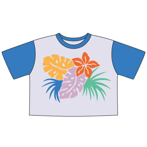 Blue Ginger Hawaii Crop Tee sold by Mokuyobi