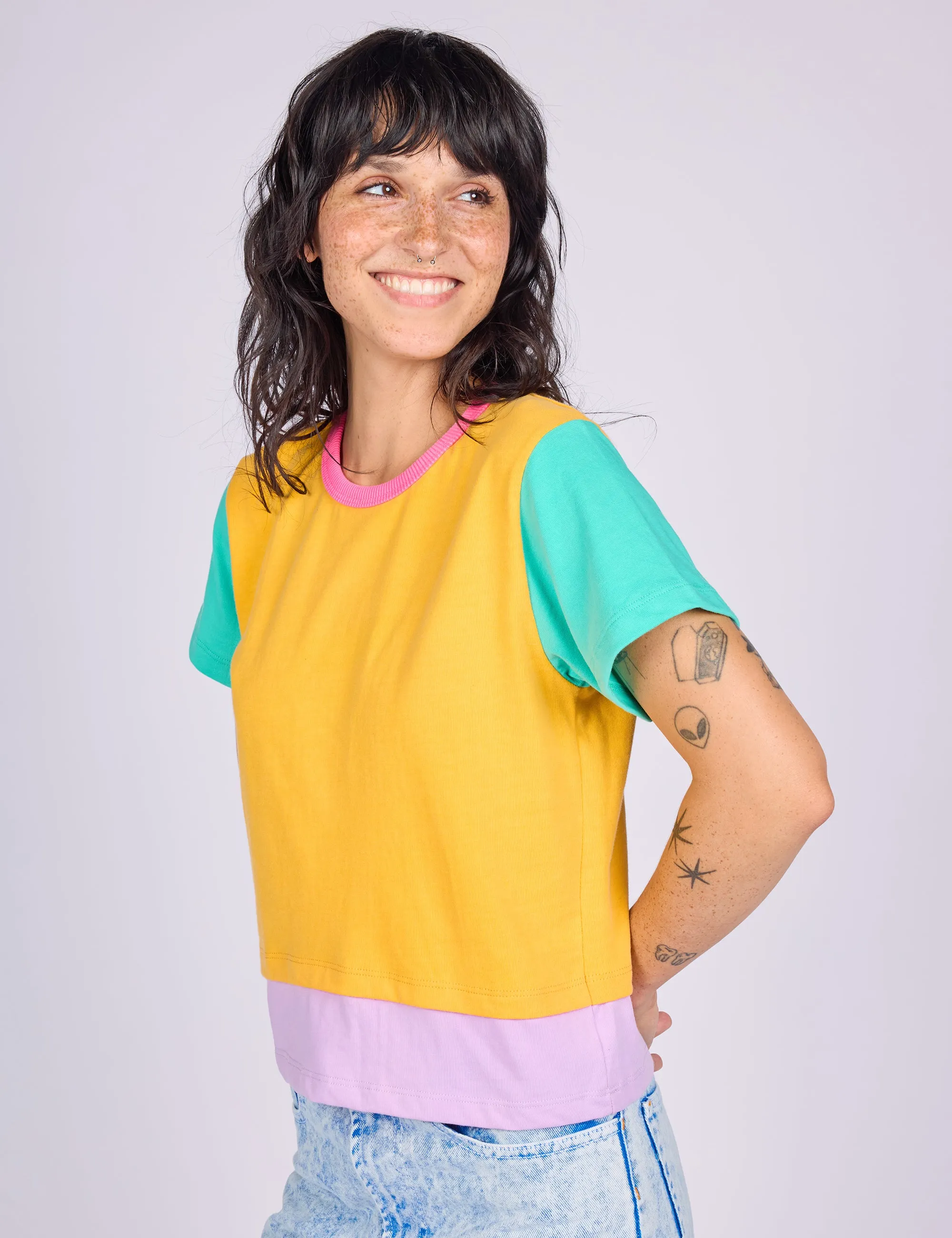 Zinnia Double Hem Tee sold by Mokuyobi product image thumbnail 2