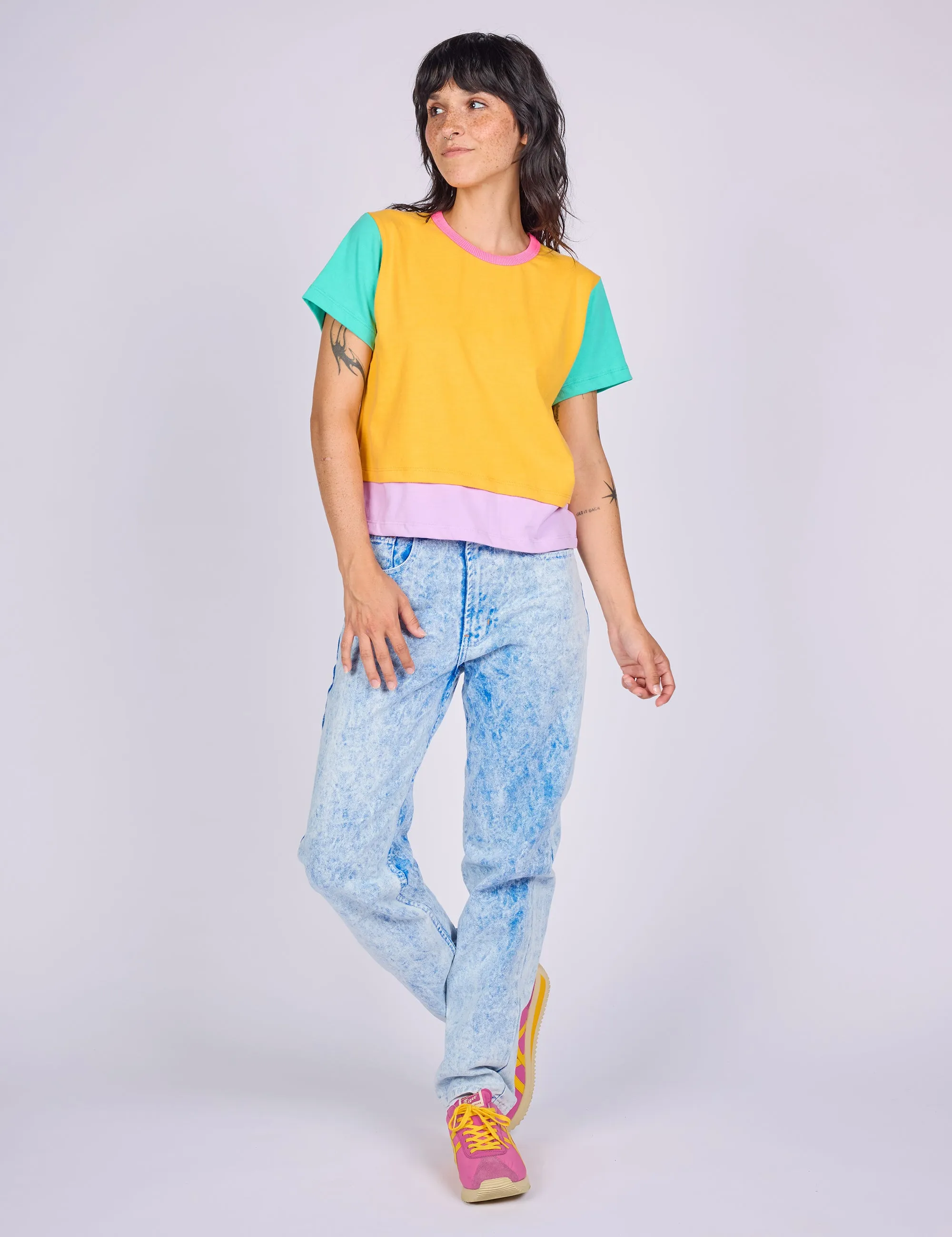 Zinnia Double Hem Tee sold by Mokuyobi product image thumbnail 4