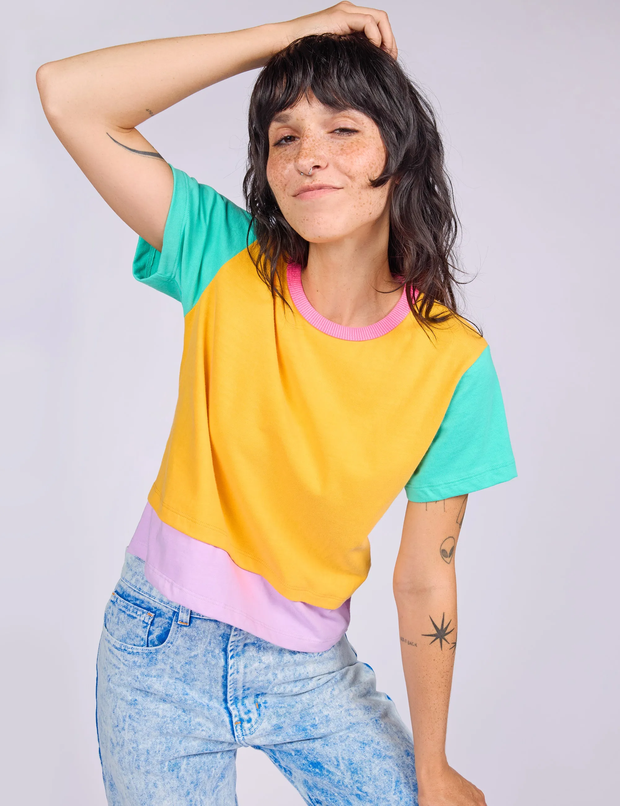 Zinnia Double Hem Tee sold by Mokuyobi