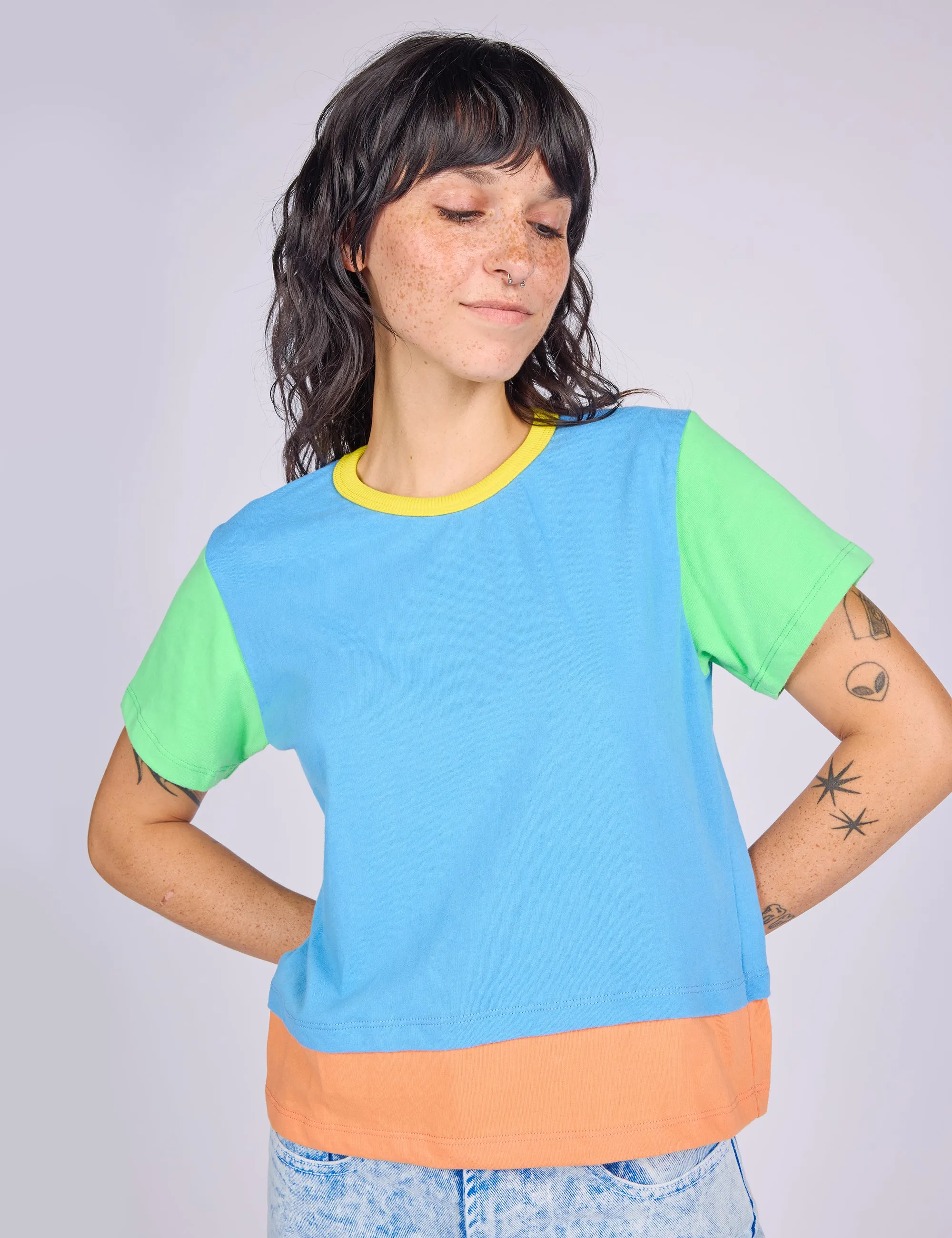Lumeleaf Double Hem Tee sold by Mokuyobi