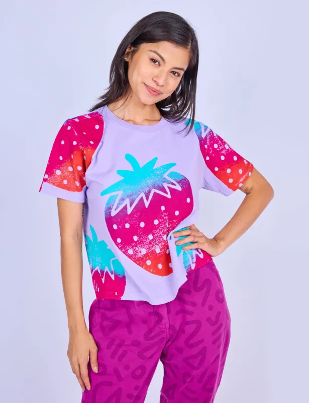 Giant Strawberry Tee sold by Mokuyobi