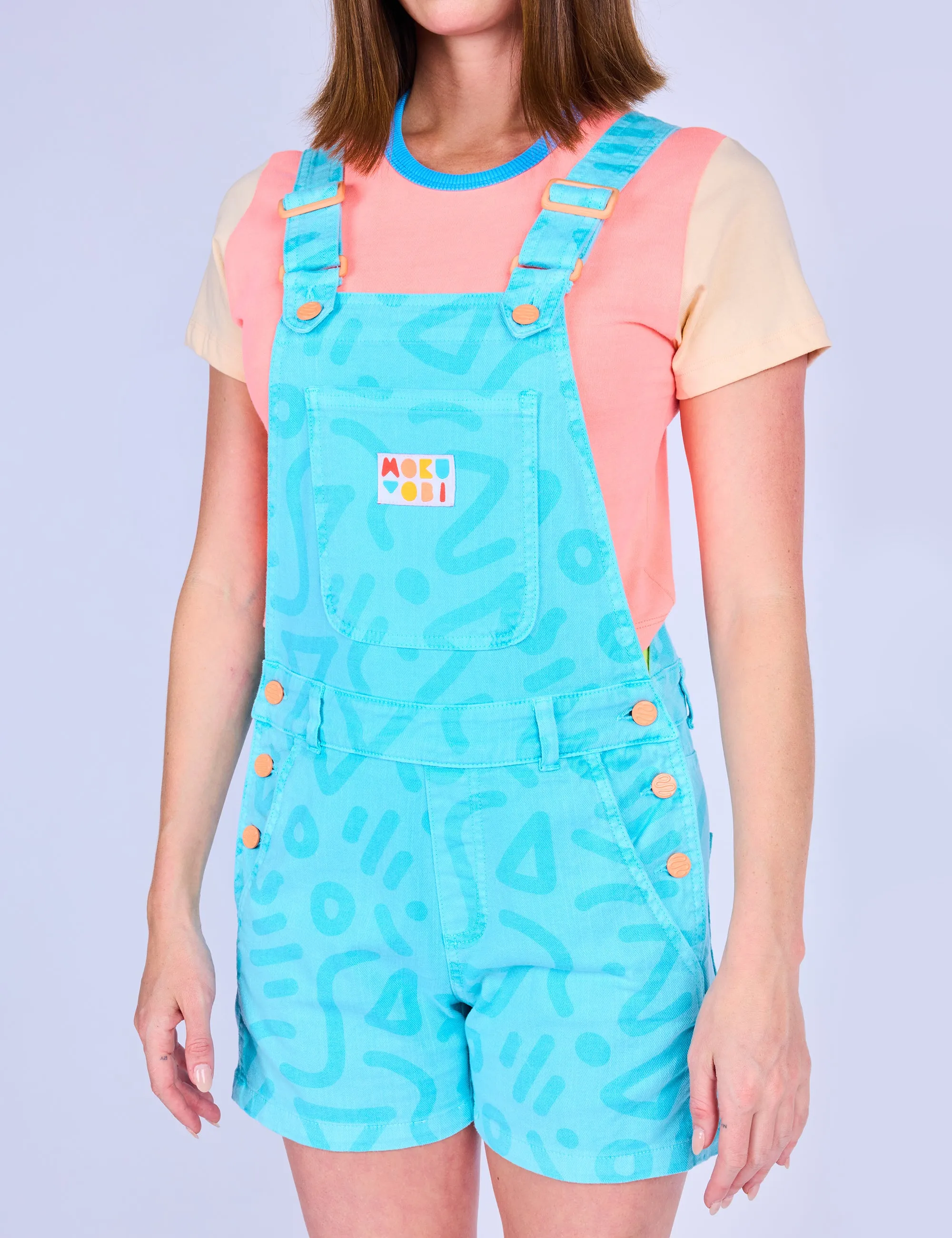 Pool Zap Overall Shorts sold by Mokuyobi product image thumbnail 5