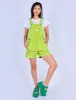 Frog Zap Overall Shorts sold by Mokuyobi
