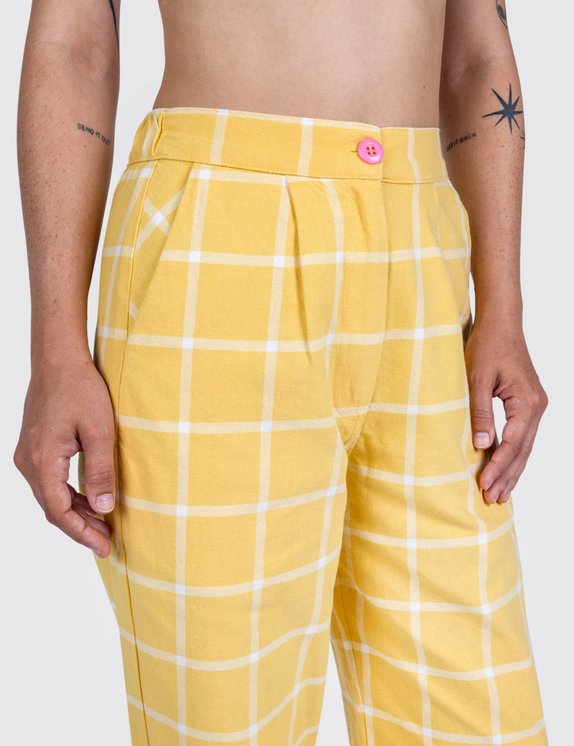 Banana Grid Hillcrest Pants sold by Mokuyobi product image thumbnail 5