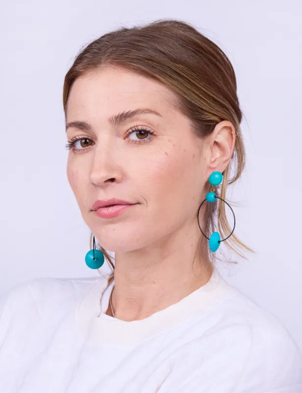 Circuit Saucer Vintage Earrings sold by Mokuyobi