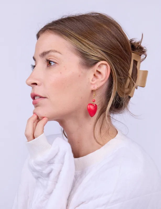 True Heartbead Vintage Earrings sold by Mokuyobi