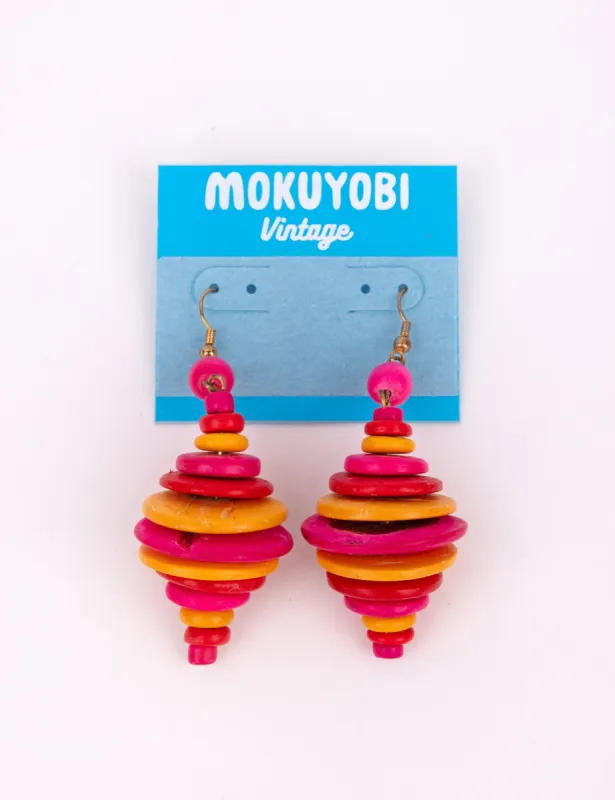 Saturn Vintage Earrings sold by Mokuyobi