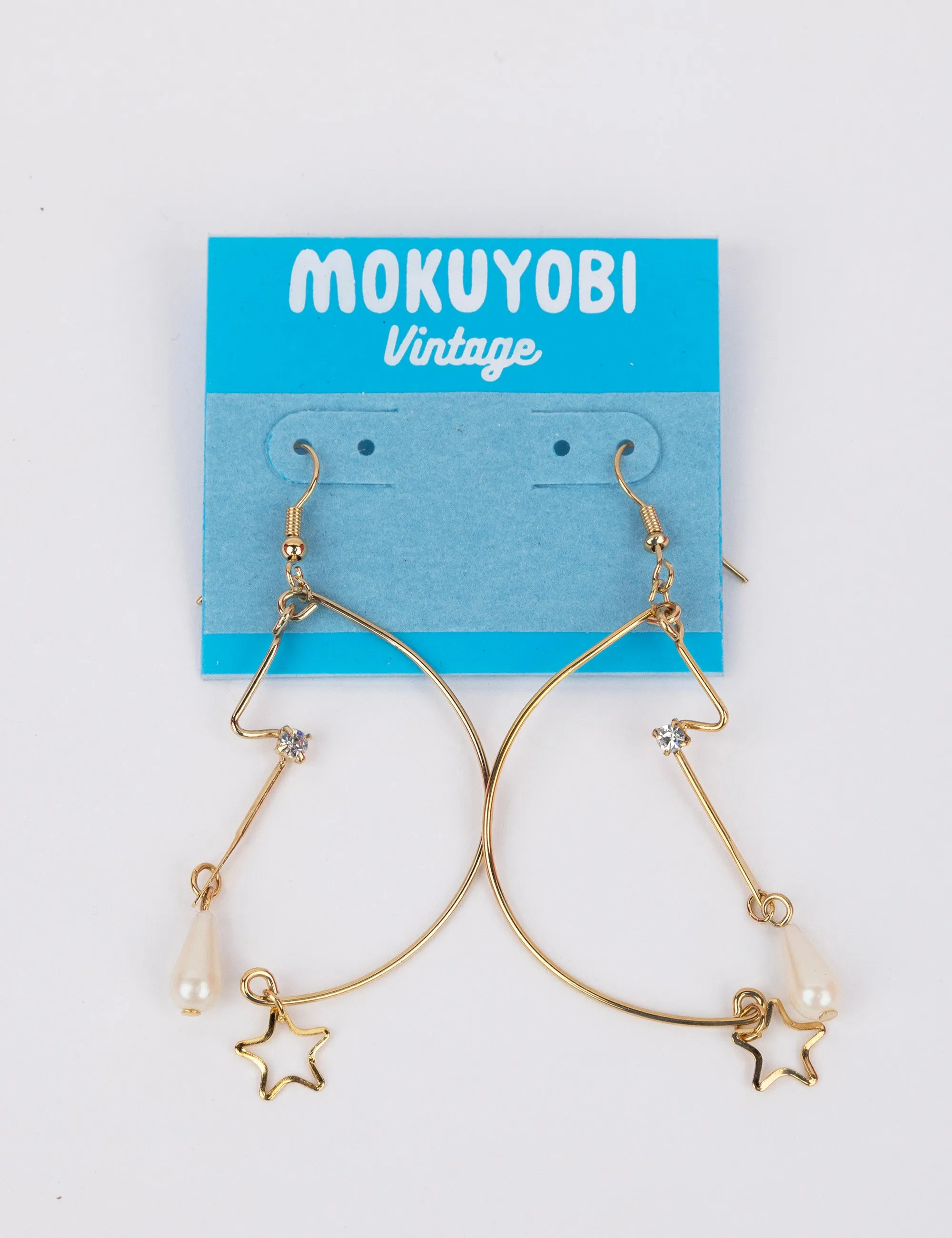 Crescent Chandelier Vintage Earrings sold by Mokuyobi