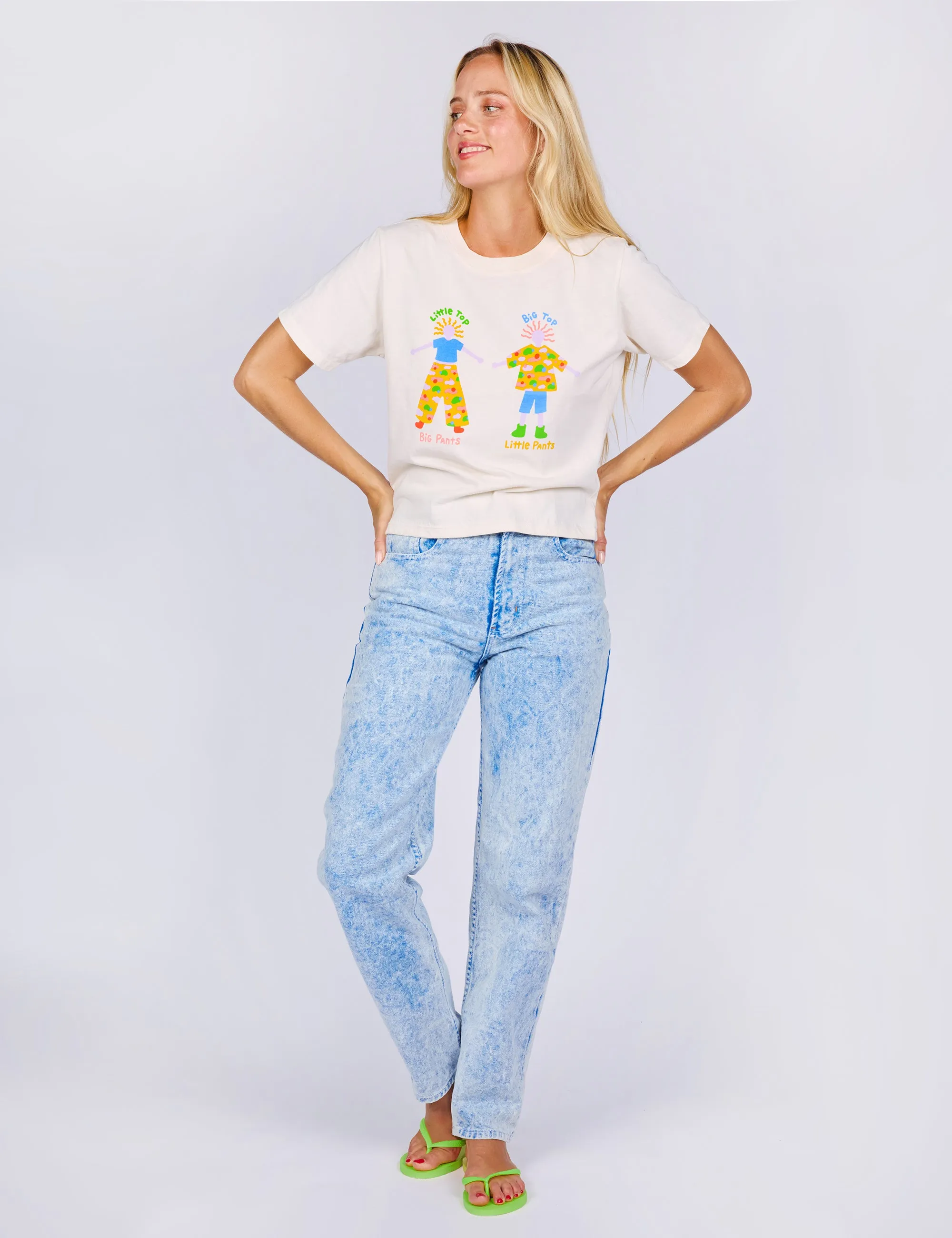 Sample Sale Little Top Big Pants Crop Tee sold by Mokuyobi product image thumbnail 5