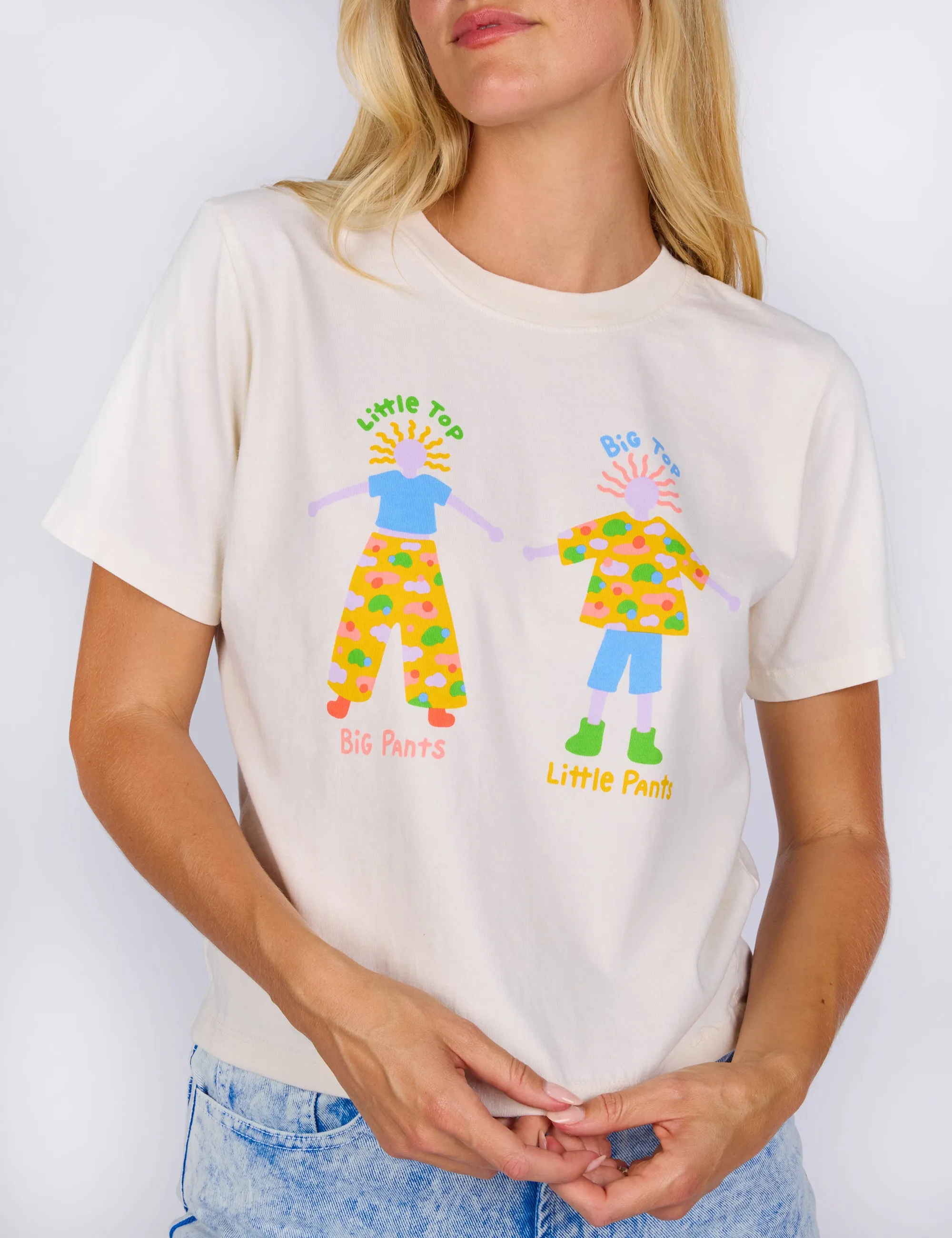 Sample Sale Little Top Big Pants Crop Tee sold by Mokuyobi product image thumbnail 2