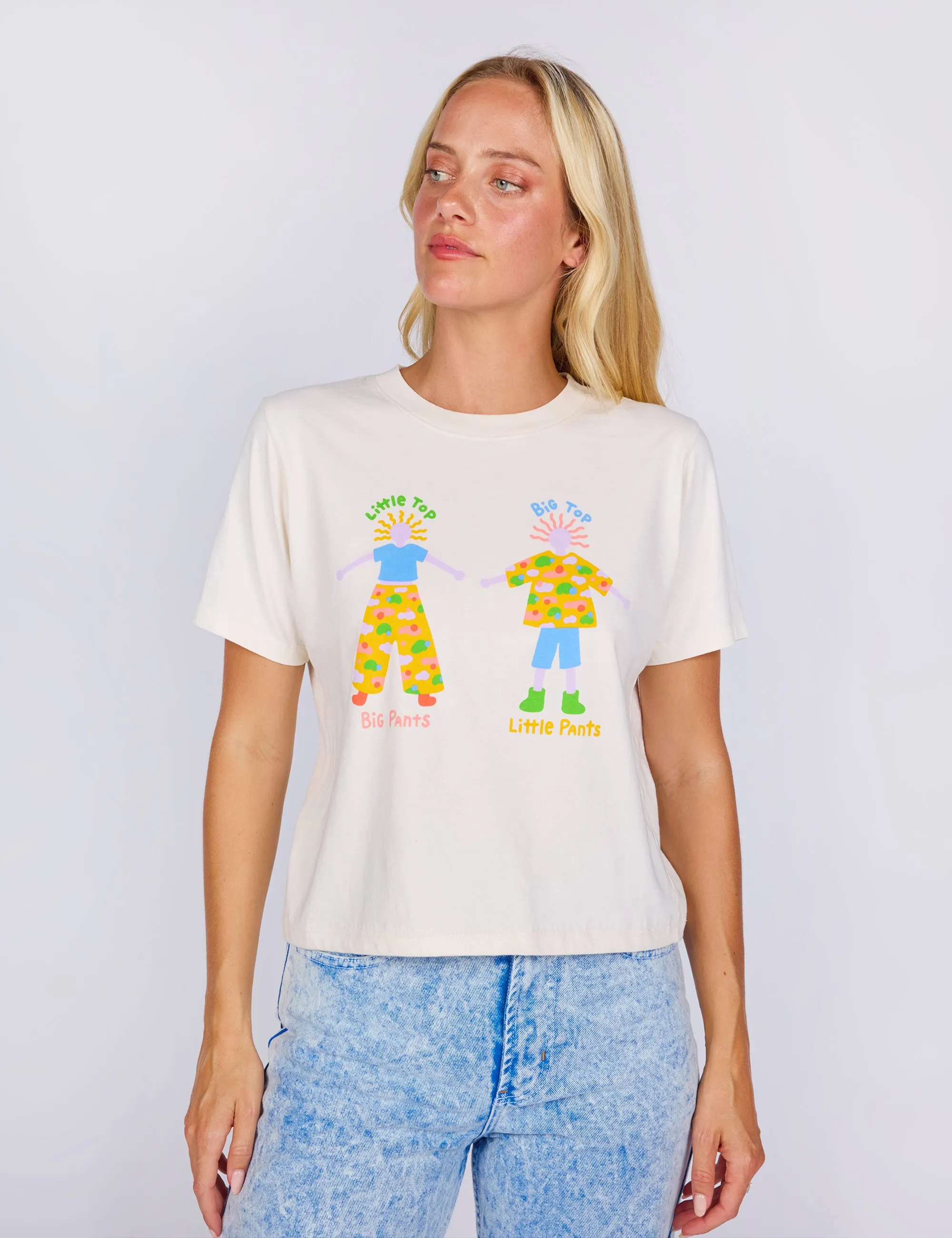 Sample Sale Little Top Big Pants Crop Tee sold by Mokuyobi product image thumbnail 3