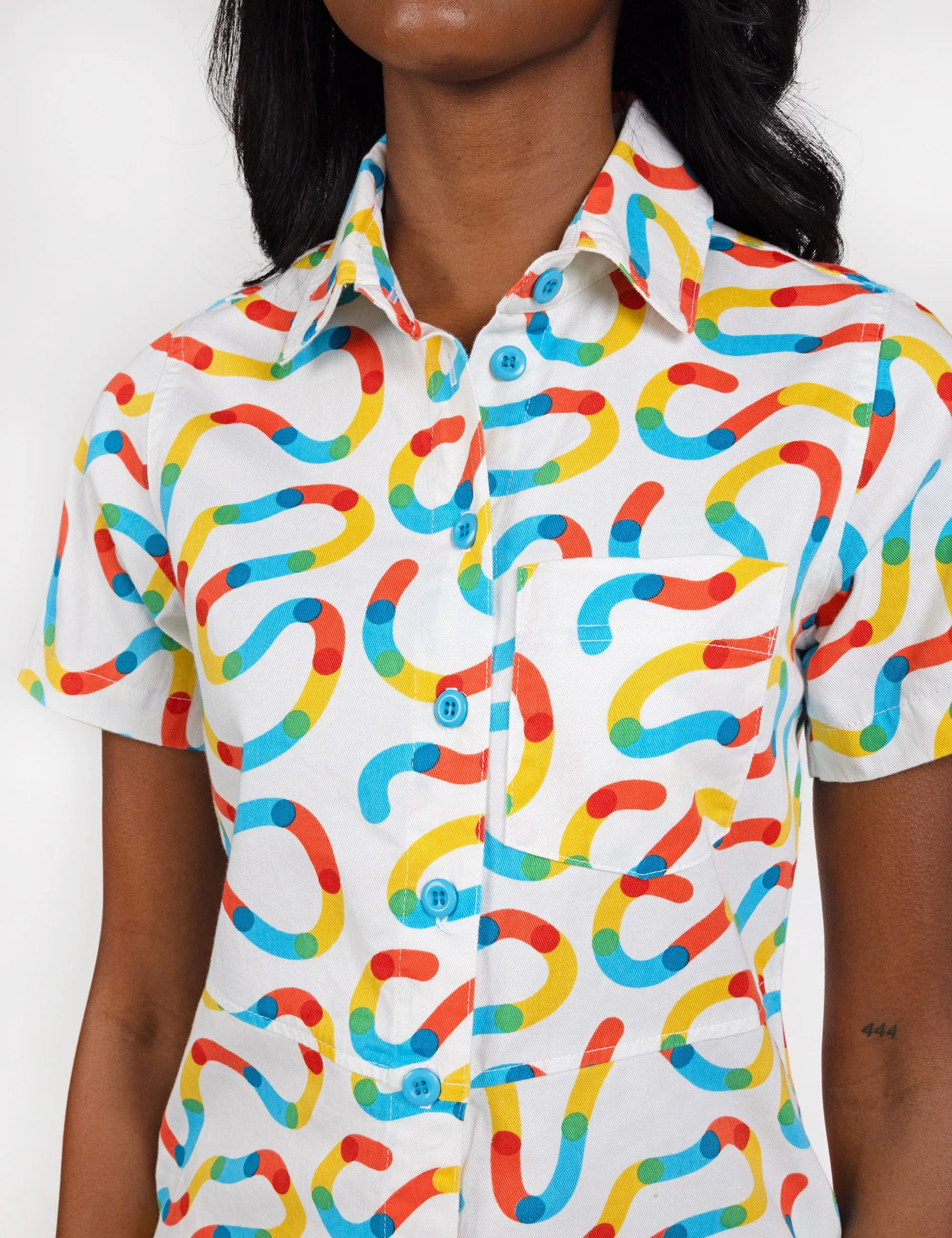 Metro Map Diner Dress sold by Mokuyobi product image thumbnail 5