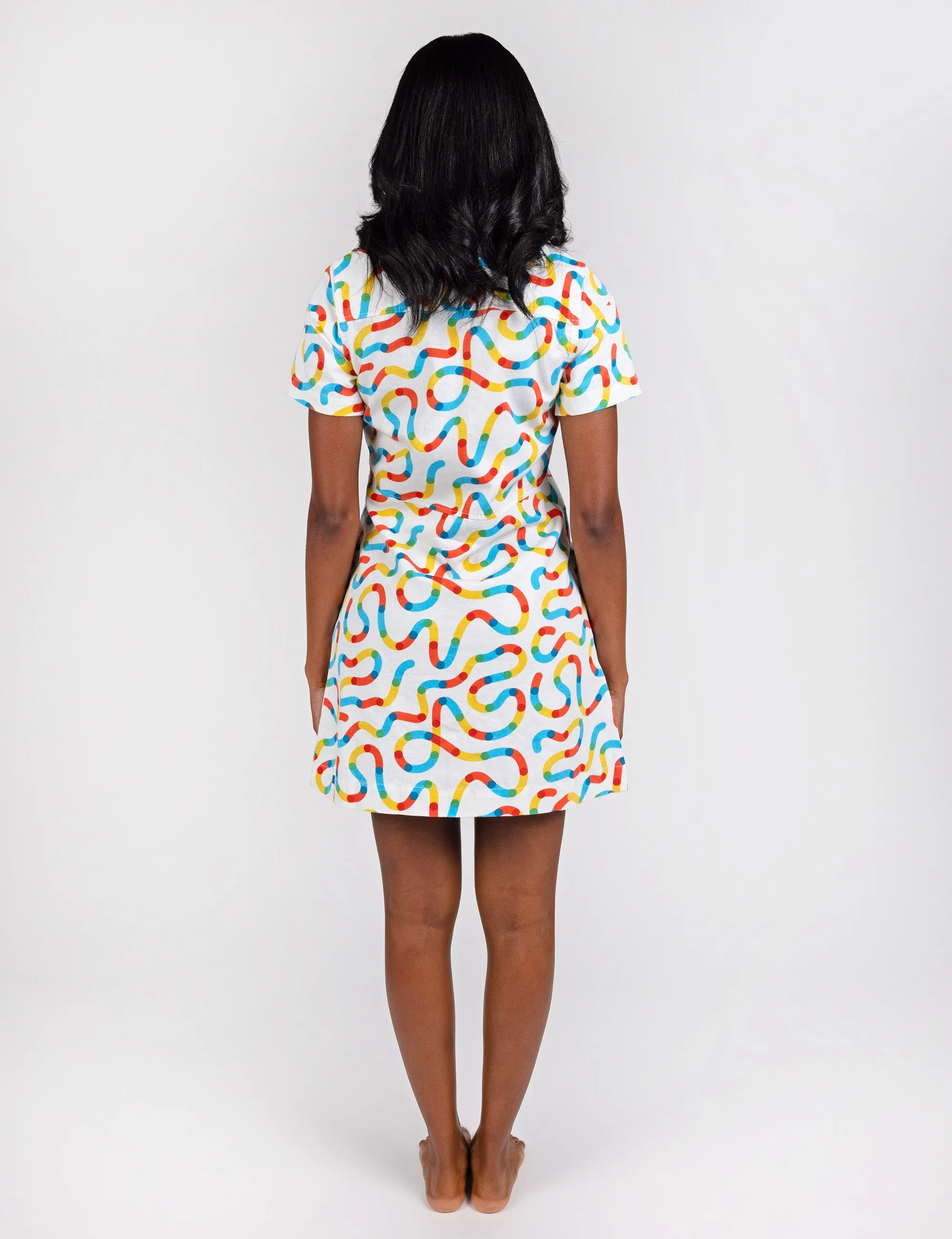 Metro Map Diner Dress sold by Mokuyobi product image thumbnail 3