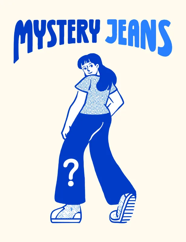Mystery Jeans sold by Mokuyobi
