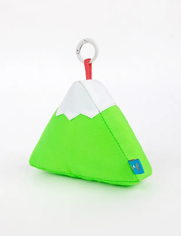 Neon Green Mountain Keychain Charm sold by Mokuyobi