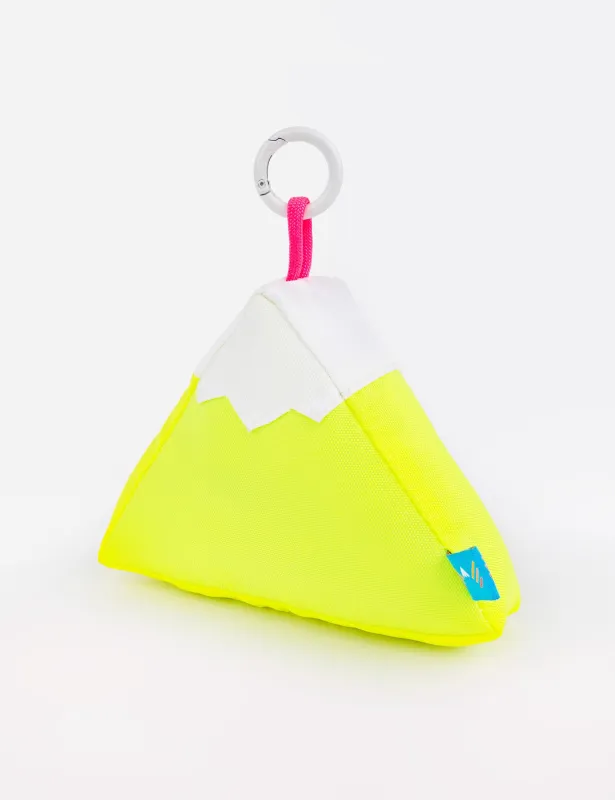 Neon Yellow Mountain Keychain Charm sold by Mokuyobi