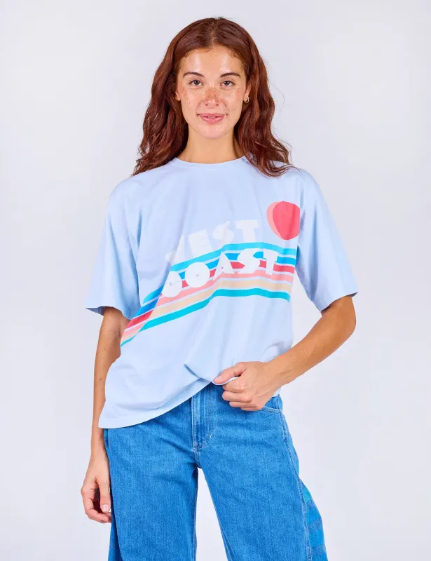 West Coast Oversized Beach Tee sold by Mokuyobi