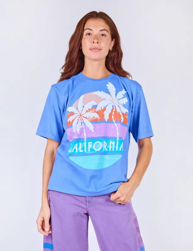 Cali Palm Oversized Beach Tee sold by Mokuyobi