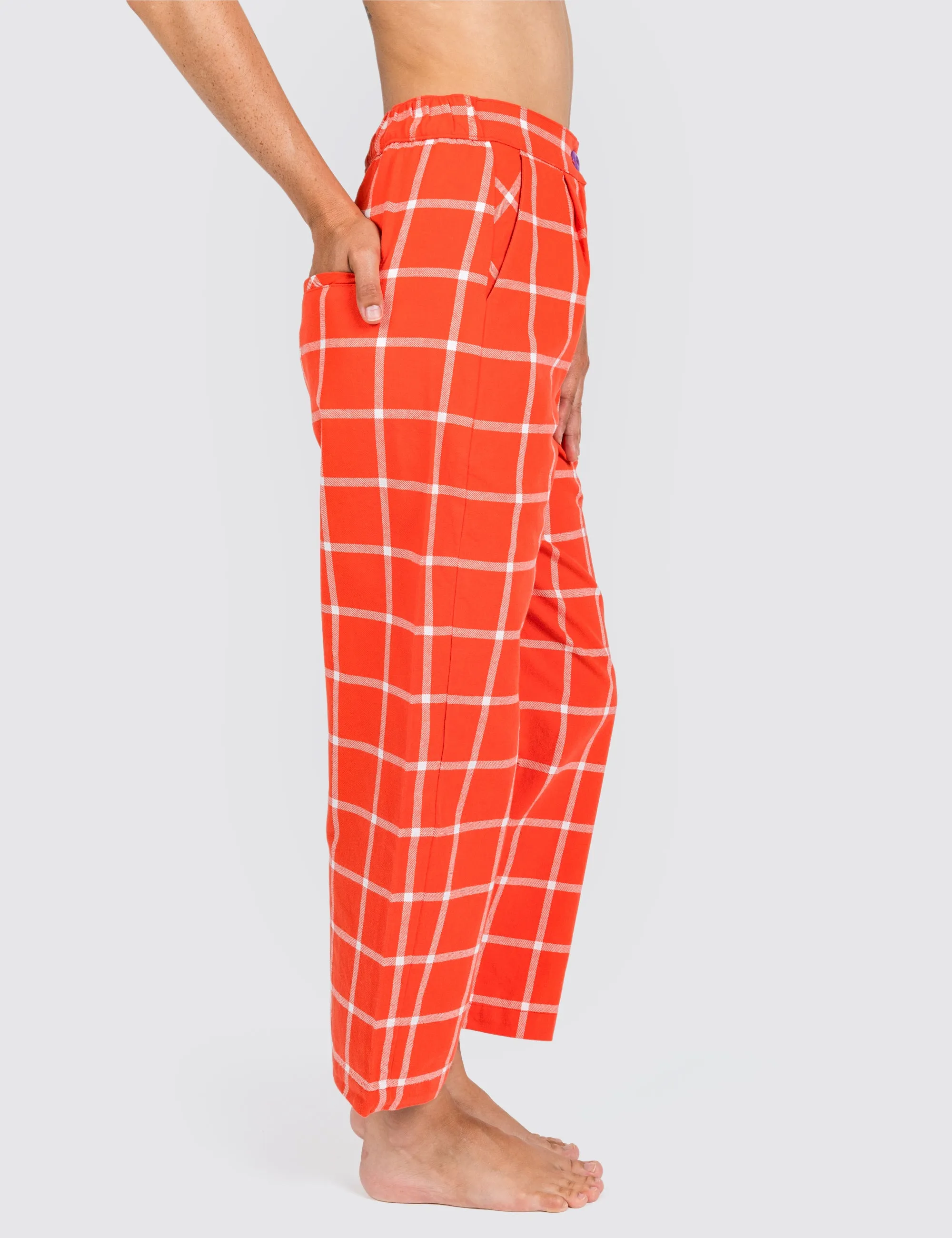 Tomato Grid Hillcrest Pants sold by Mokuyobi product image thumbnail 3