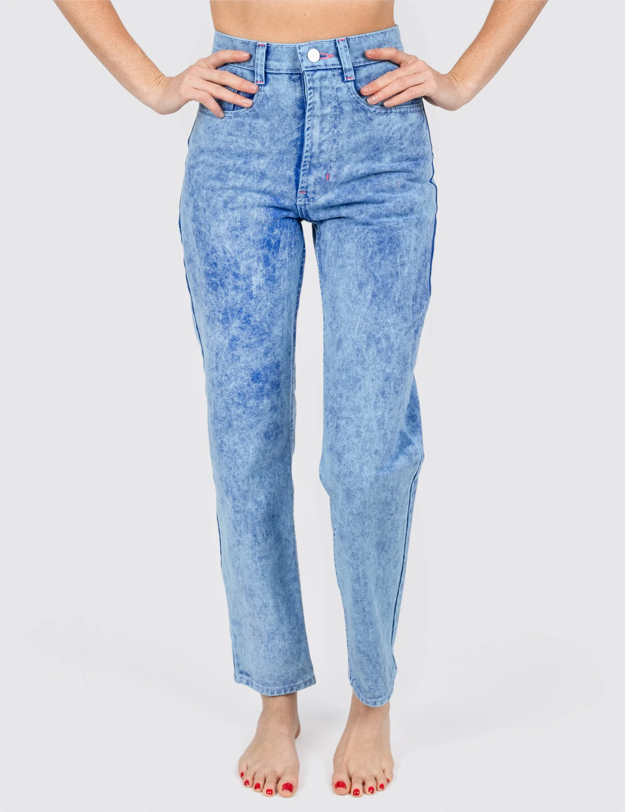 Ocean Acid Wash Denim Jeans sold by Mokuyobi product image thumbnail 2