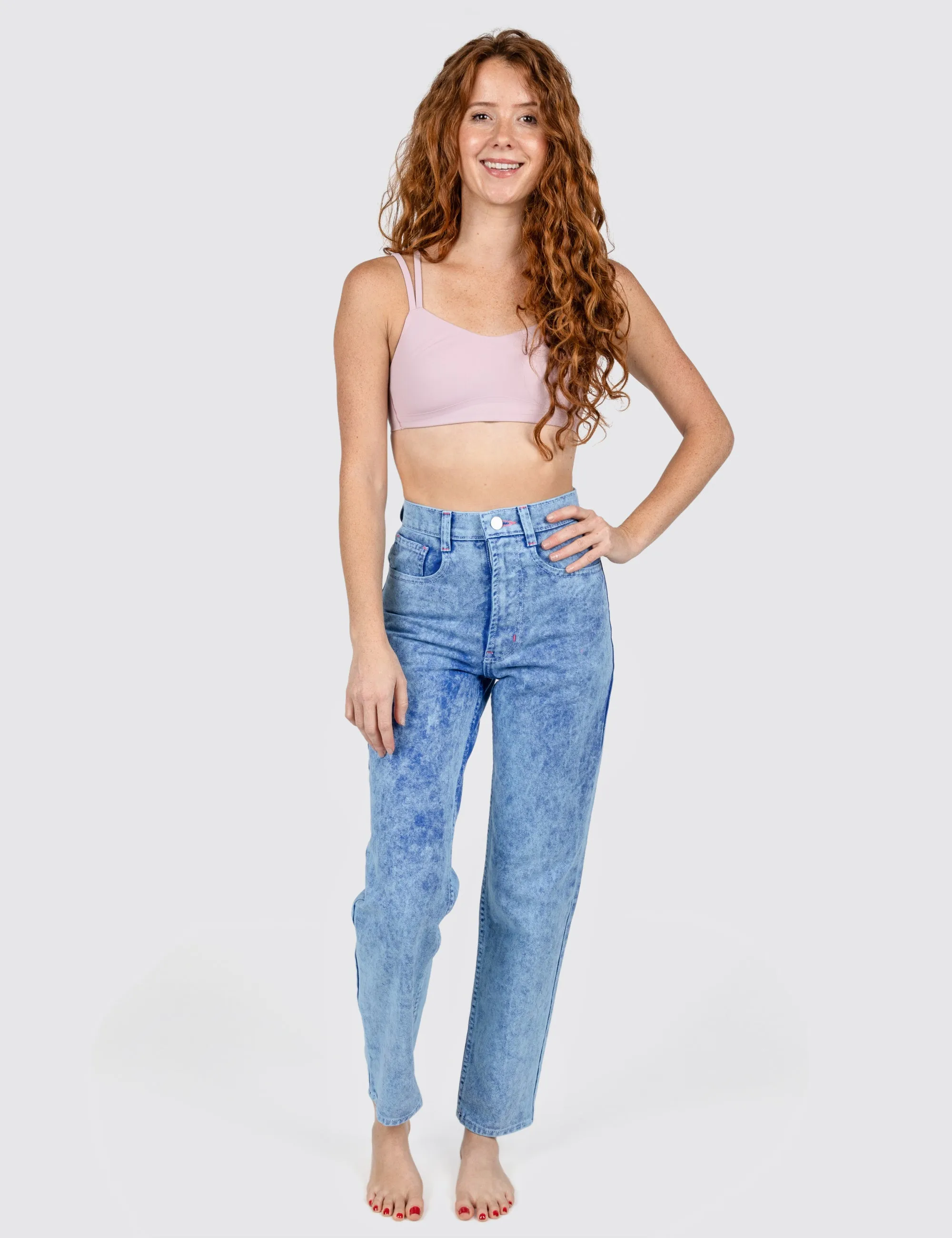 Ocean Acid Wash Denim Jeans sold by Mokuyobi