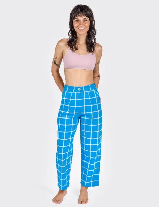 Calypso Grid Hillcrest Pants sold by Mokuyobi