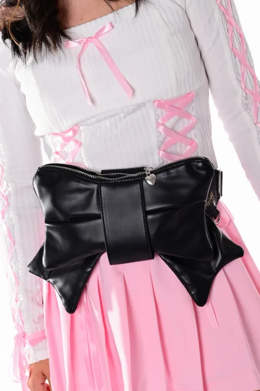 Bow Fanny Pack - Black sold by My Violet
