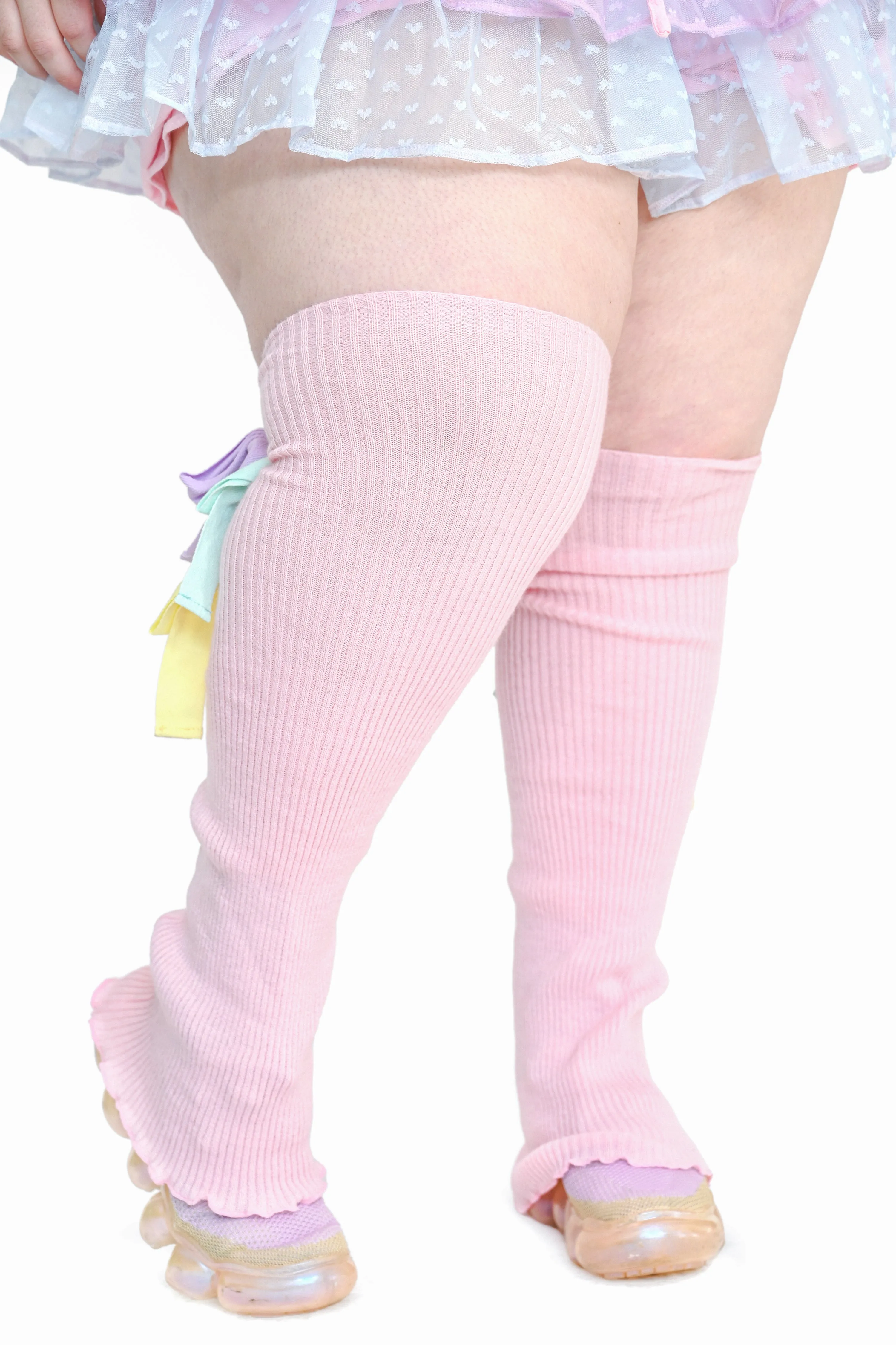 Sugar Ribbon Leg Warmers - Pink sold by My Violet product image thumbnail 4