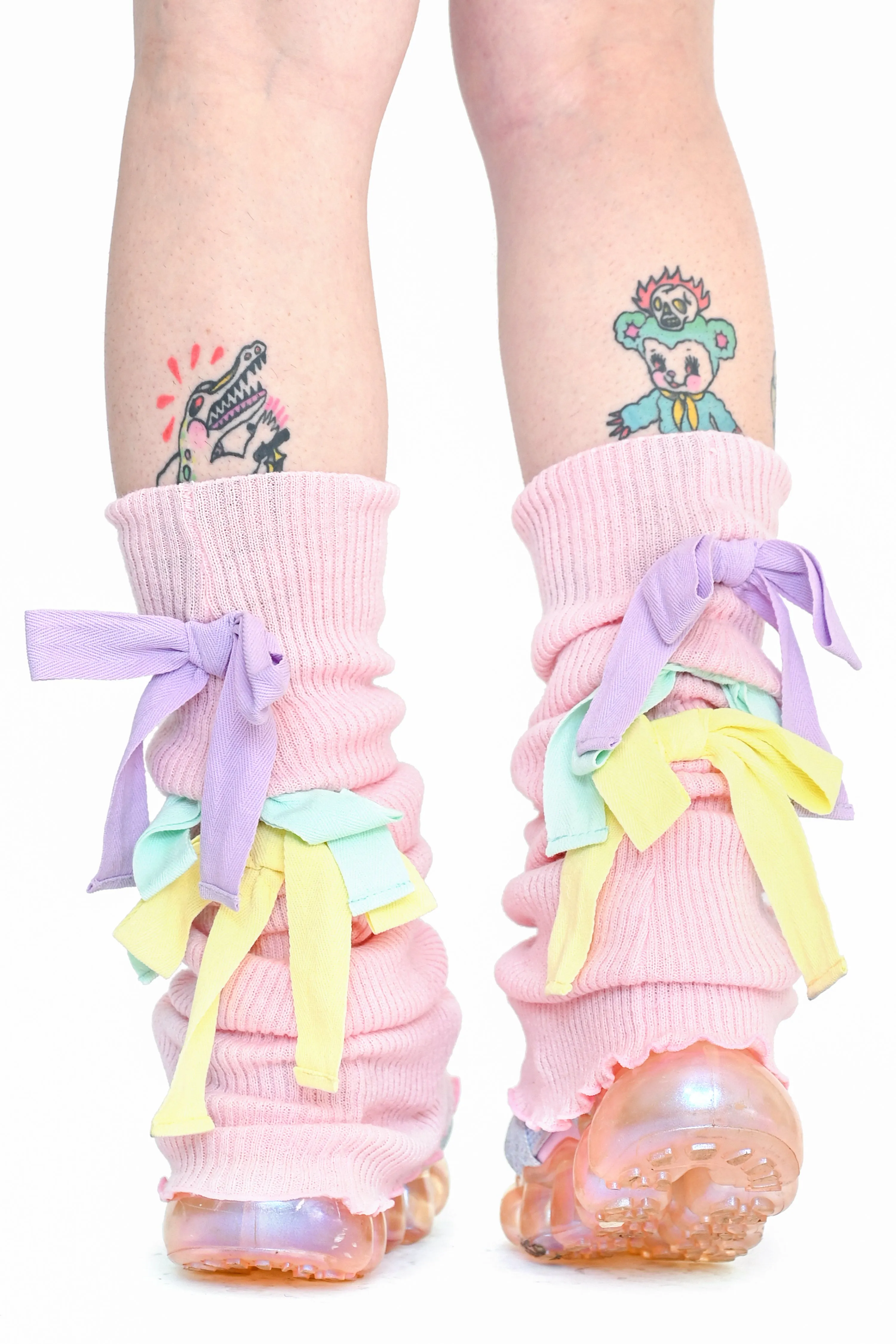 Sugar Ribbon Leg Warmers - Pink sold by My Violet product image thumbnail 2