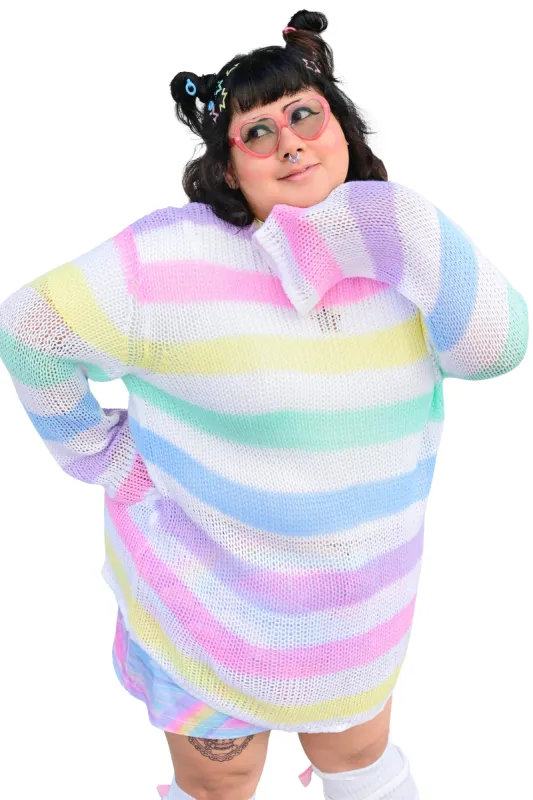 Candyfloss Loose Knit Pullover sold by My Violet