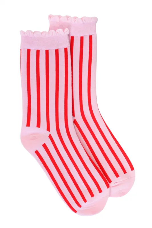 Candy Striper Socks sold by My Violet